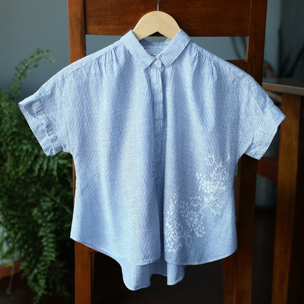 Embroidered Madewell Shirt Sz XXS